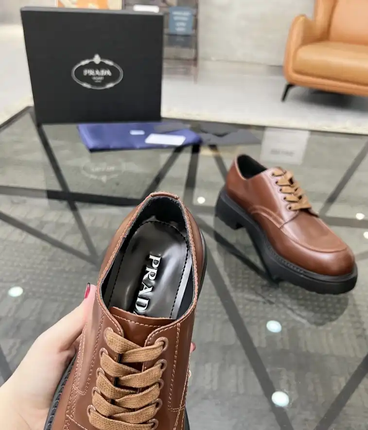 hype Prada Leather Shoes