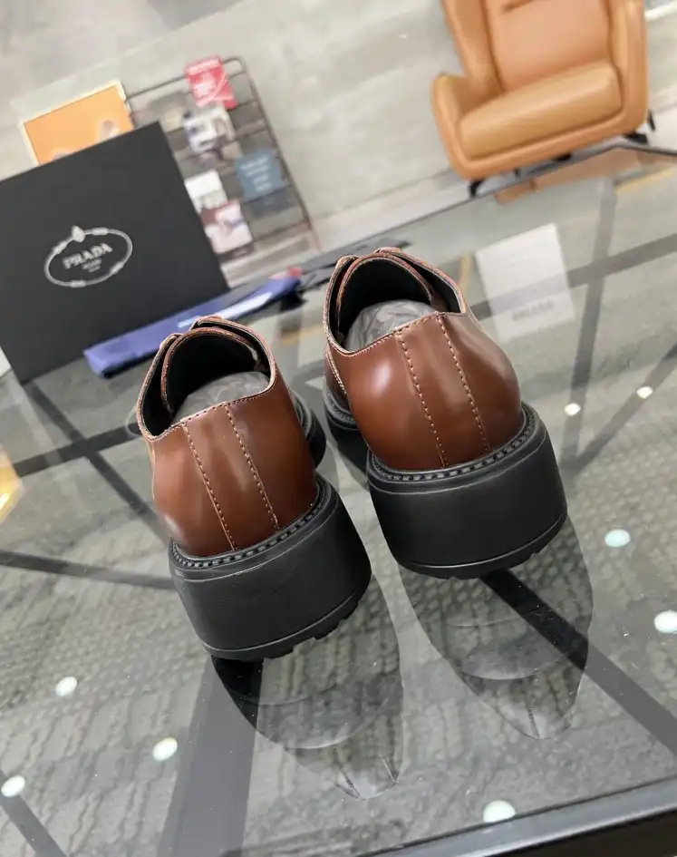 hype Prada Leather Shoes