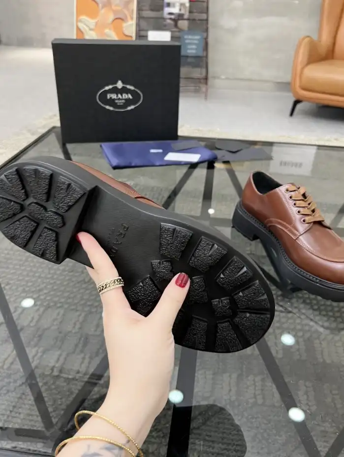 hype Prada Leather Shoes