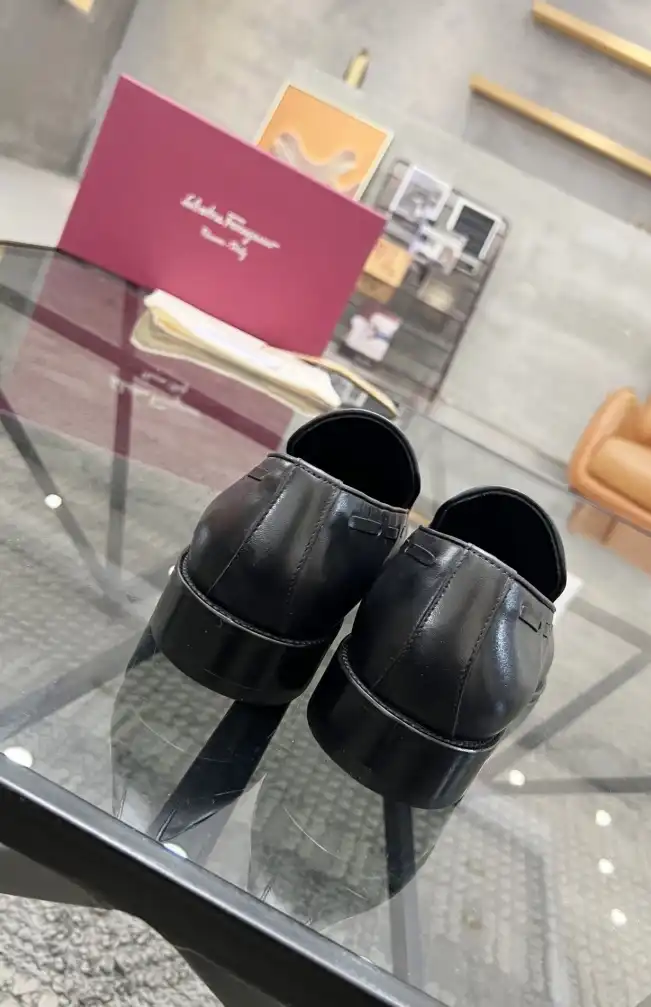 hype Ferragamo Leather Shoes