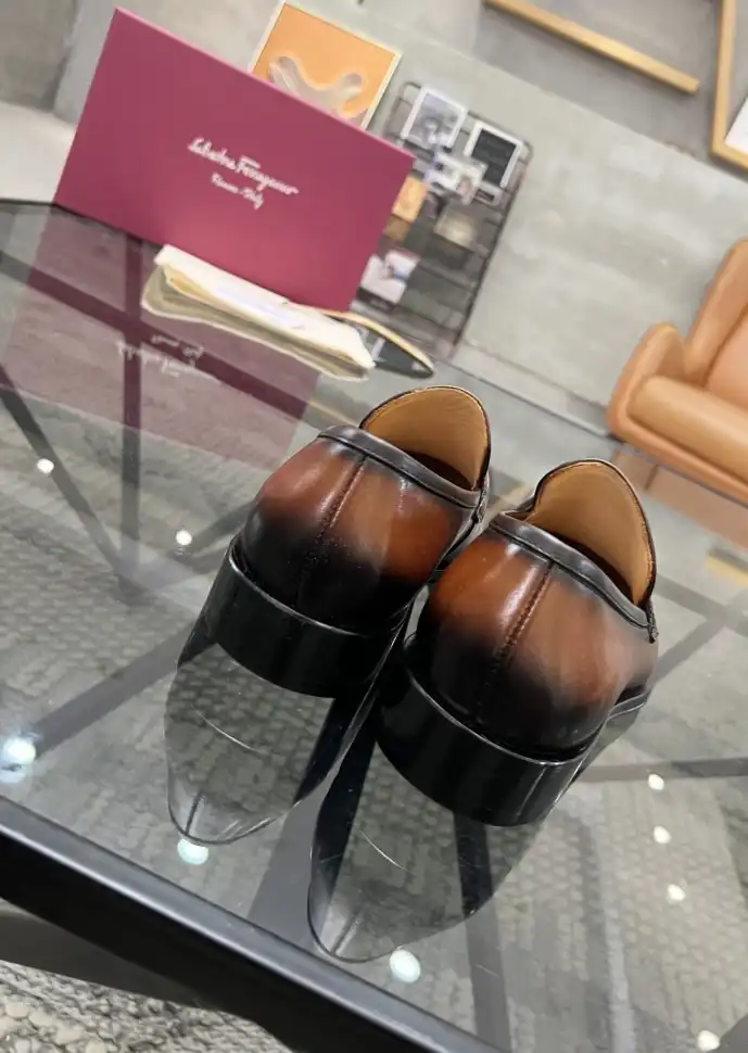 hype Ferragamo Leather Shoes