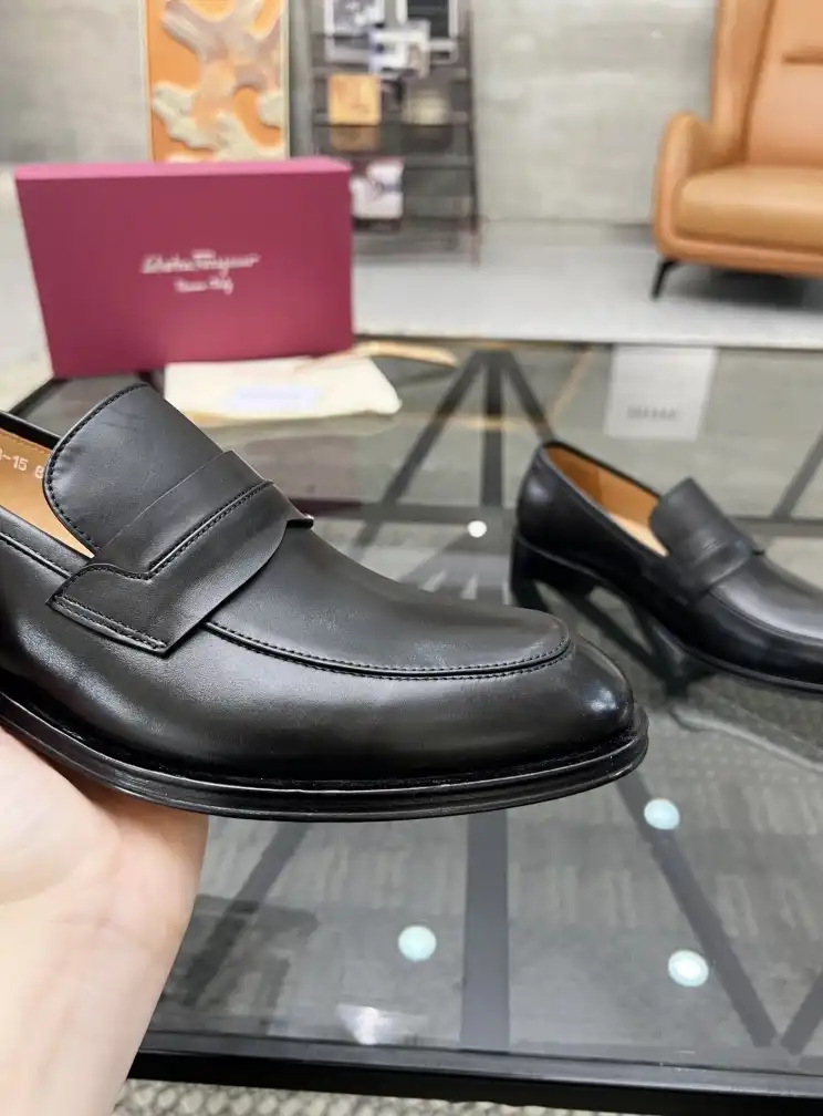 hype Ferragamo Leather Shoes