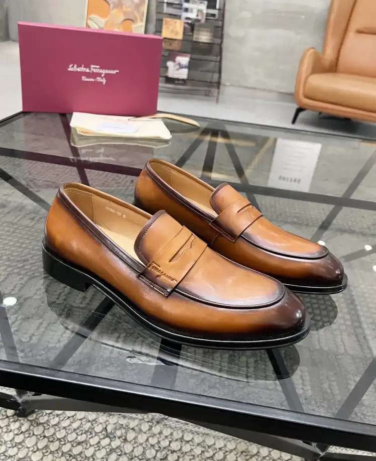 hype Ferragamo Leather Shoes