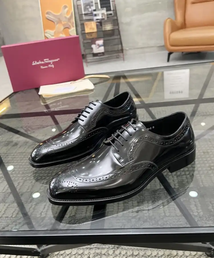 hype Ferragamo Leather Shoes