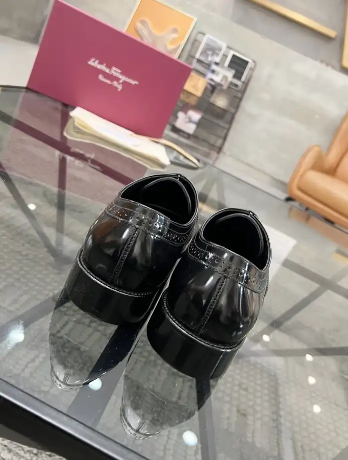 hype Ferragamo Leather Shoes