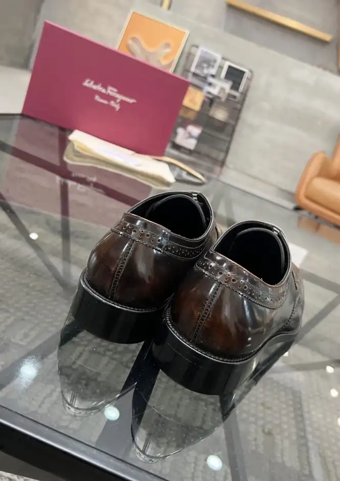 hype Ferragamo Leather Shoes