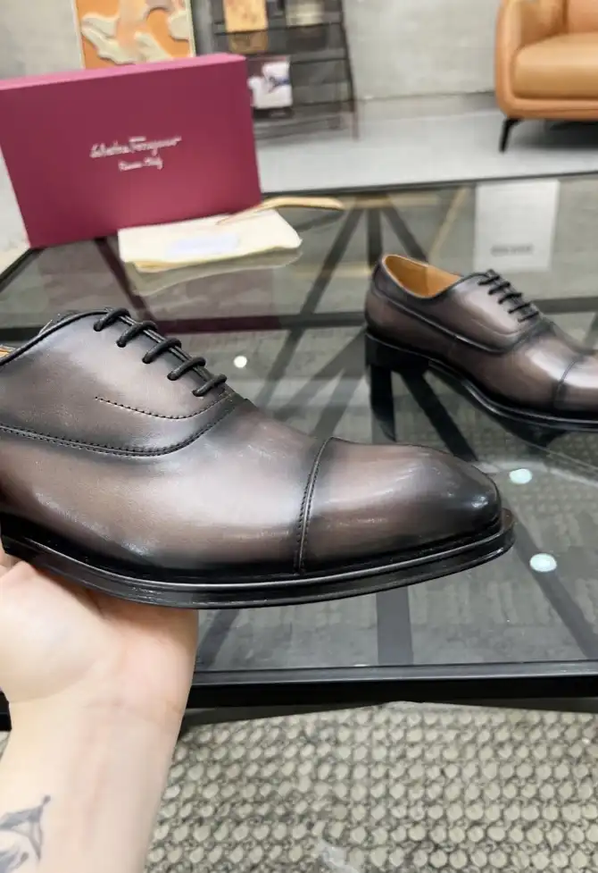 hype Ferragamo Leather Shoes