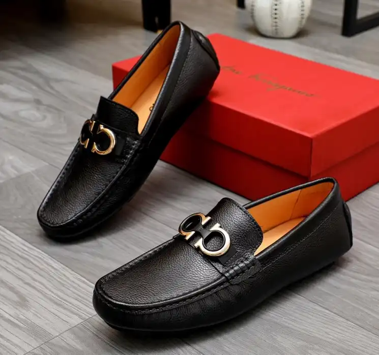 hype Ferragamo Leather Shoes