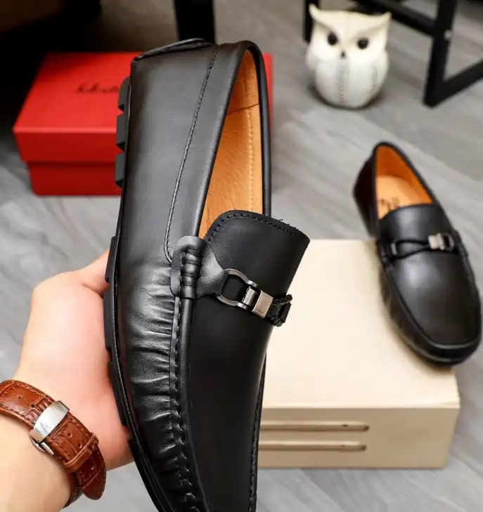 hype Ferragamo Leather Shoes