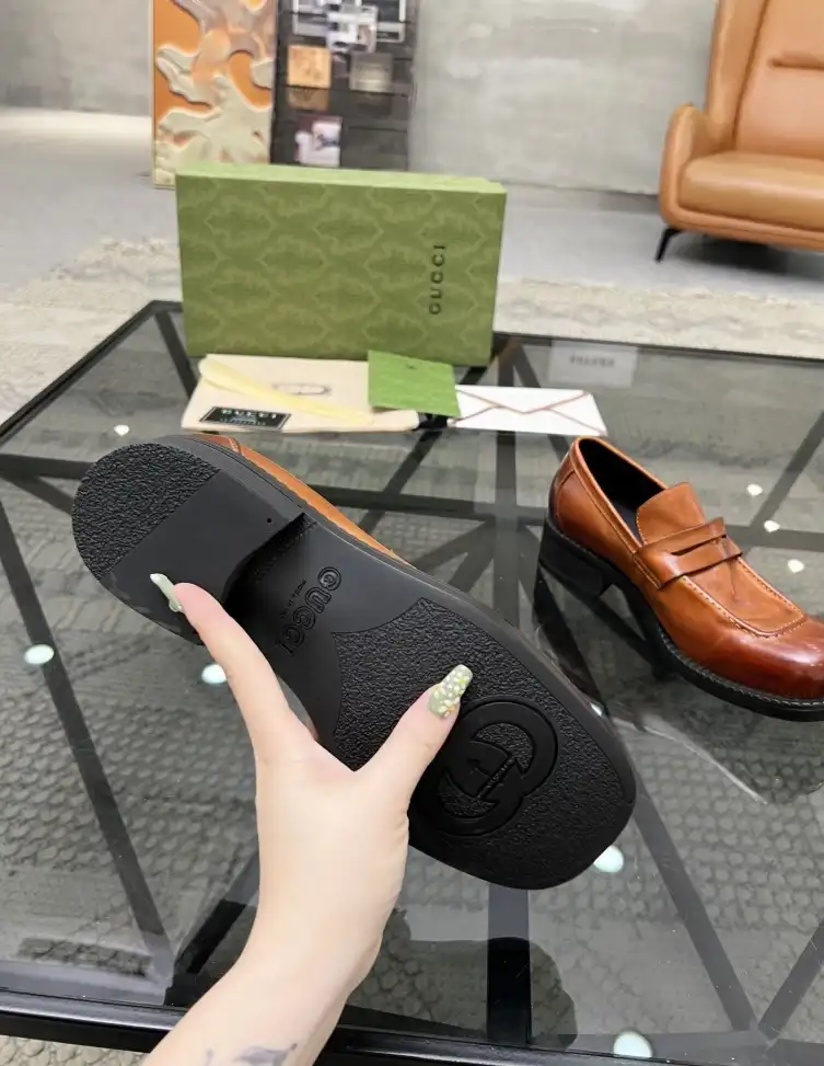 hype Gucci Leather Shoes