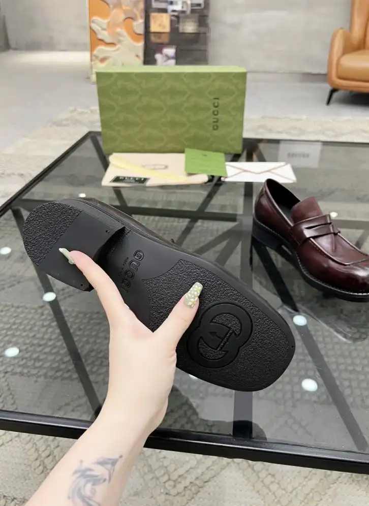 hype Gucci Leather Shoes