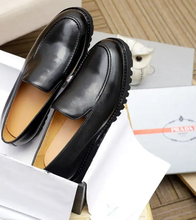 hype Prada Leather Shoes