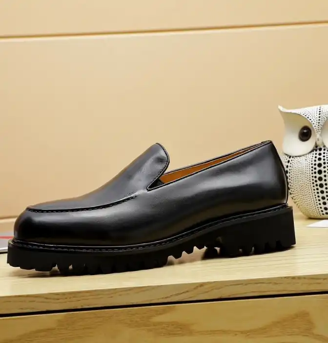 hype Prada Leather Shoes