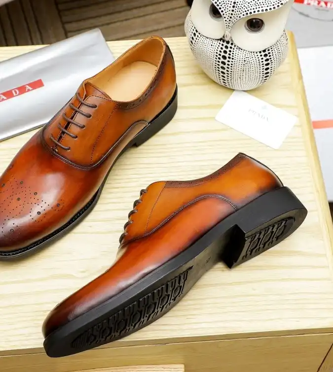 hype Prada Leather Shoes