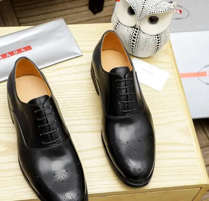 hype Prada Leather Shoes