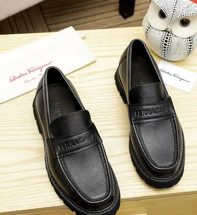 hype Ferragamo Leather Shoes