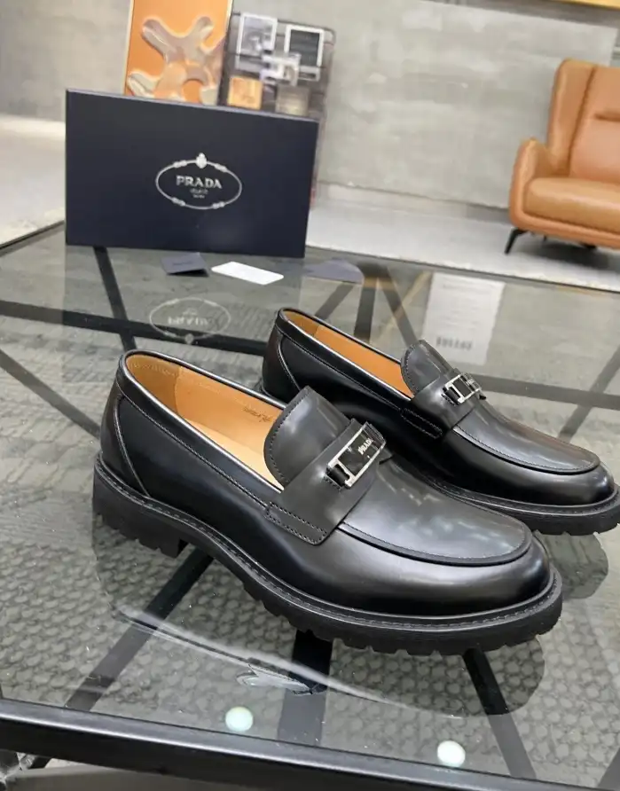 hype Prada Leather Shoes