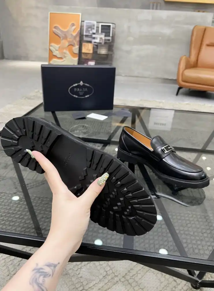 hype Prada Leather Shoes