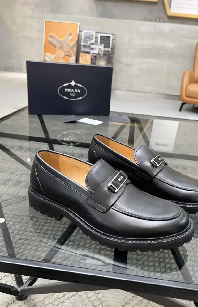 hype Prada Leather Shoes