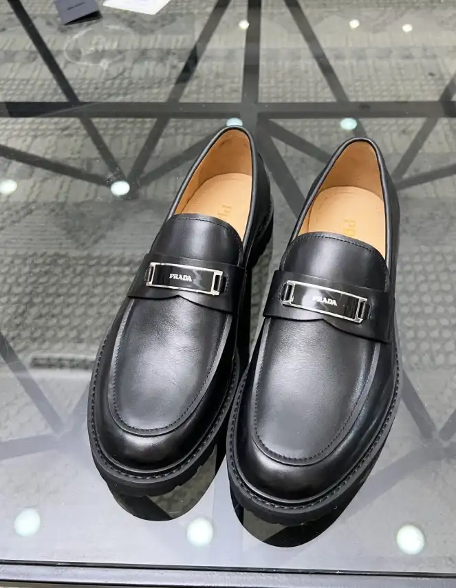 hype Prada Leather Shoes