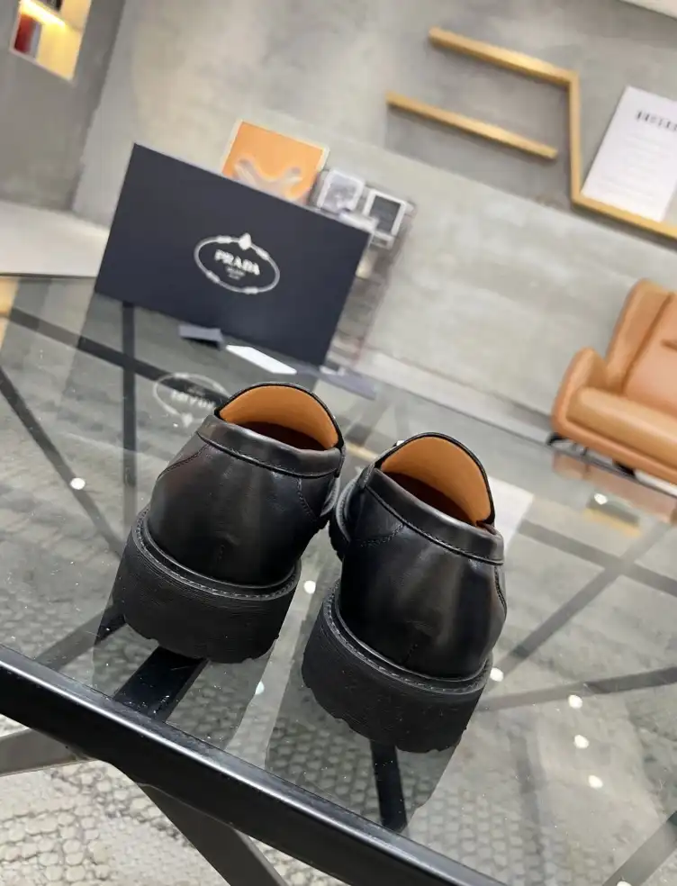 hype Prada Leather Shoes