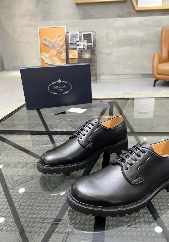 hype Prada Leather Shoes