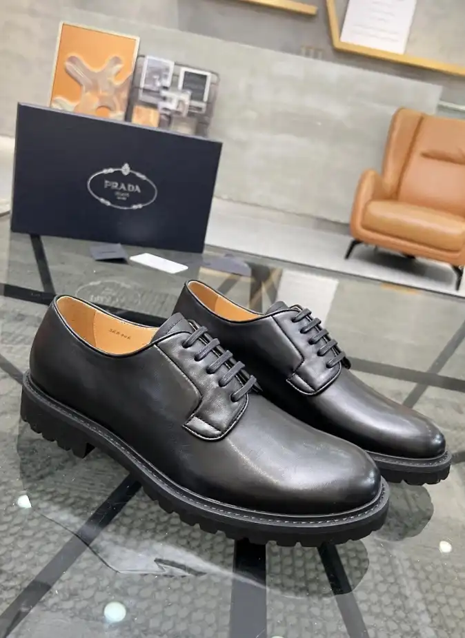 hype Prada Leather Shoes