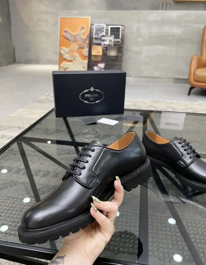 hype Prada Leather Shoes