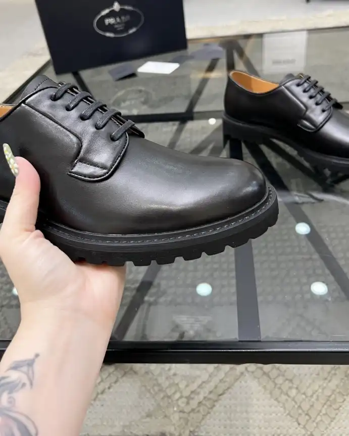 hype Prada Leather Shoes