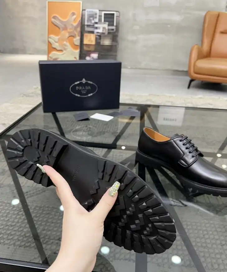 hype Prada Leather Shoes