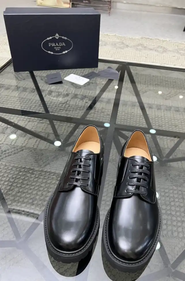 hype Prada Leather Shoes