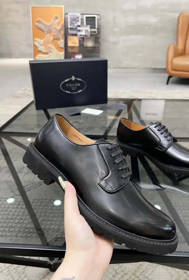 hype Prada Leather Shoes