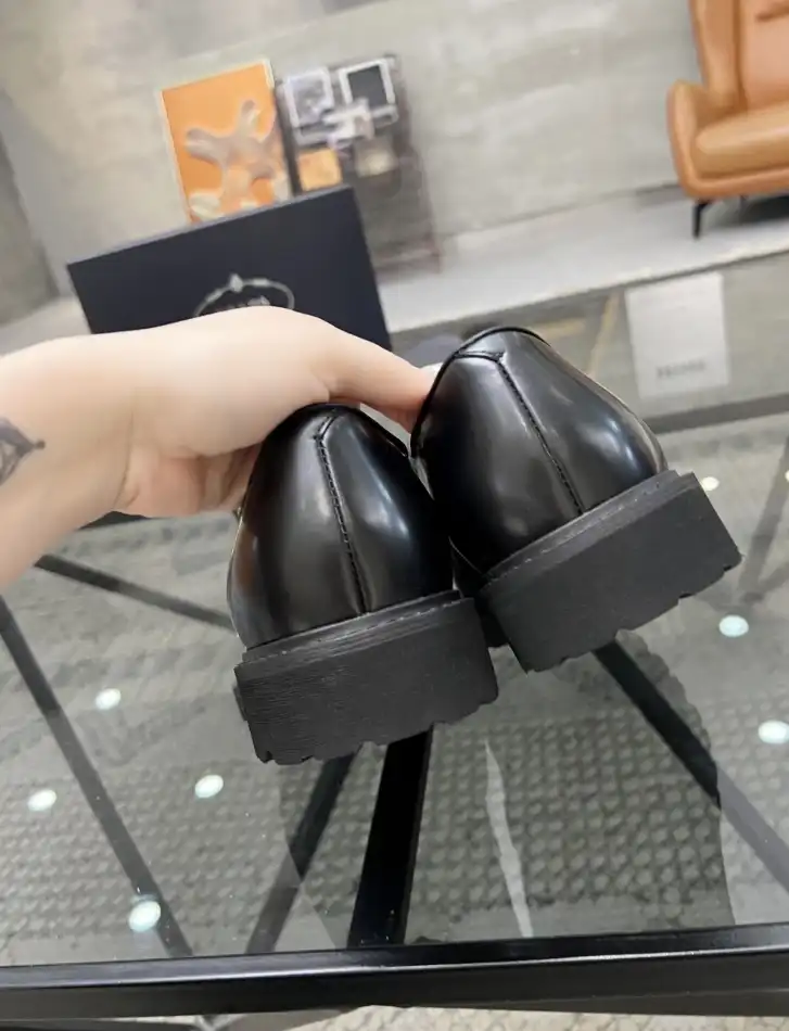 hype Prada Leather Shoes