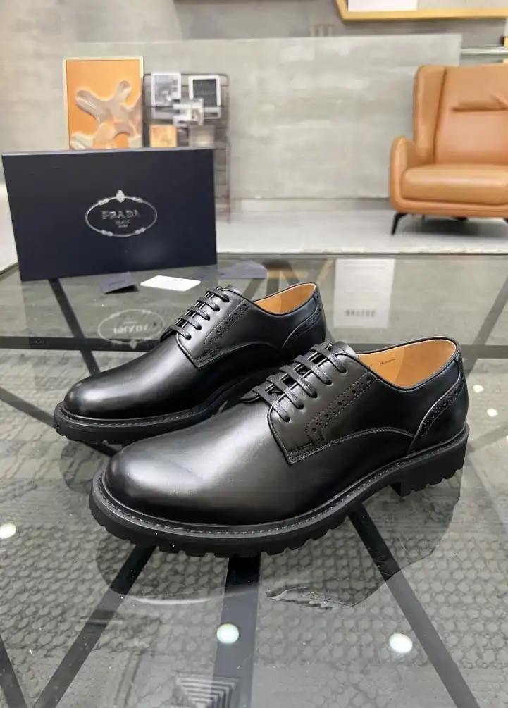 hype Prada Leather Shoes