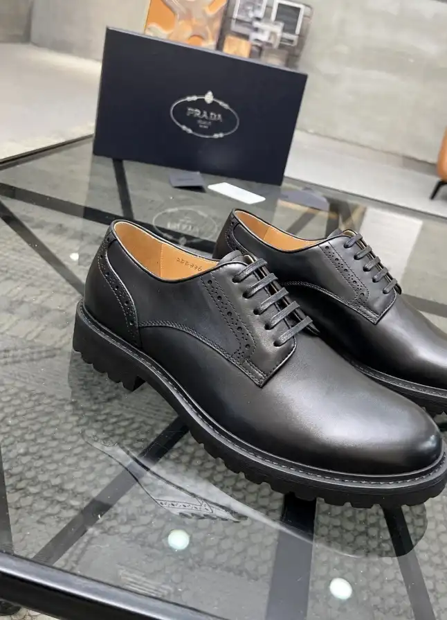 hype Prada Leather Shoes