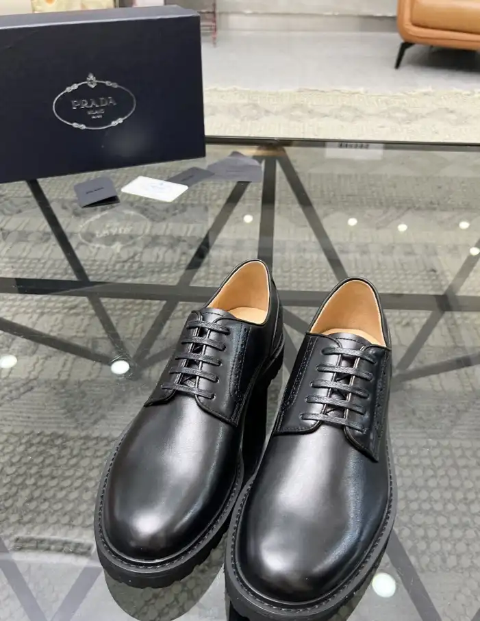 hype Prada Leather Shoes