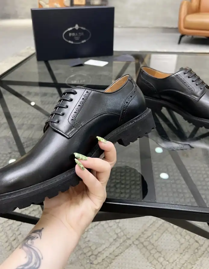 hype Prada Leather Shoes