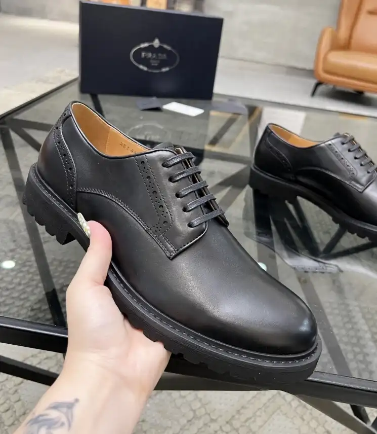 hype Prada Leather Shoes