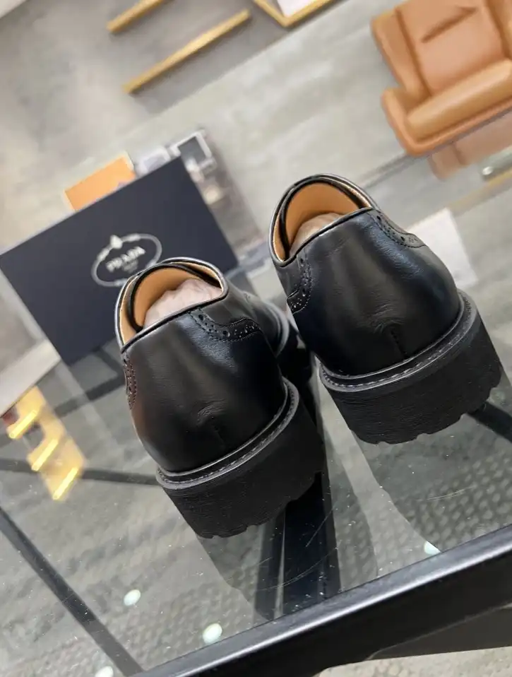 hype Prada Leather Shoes