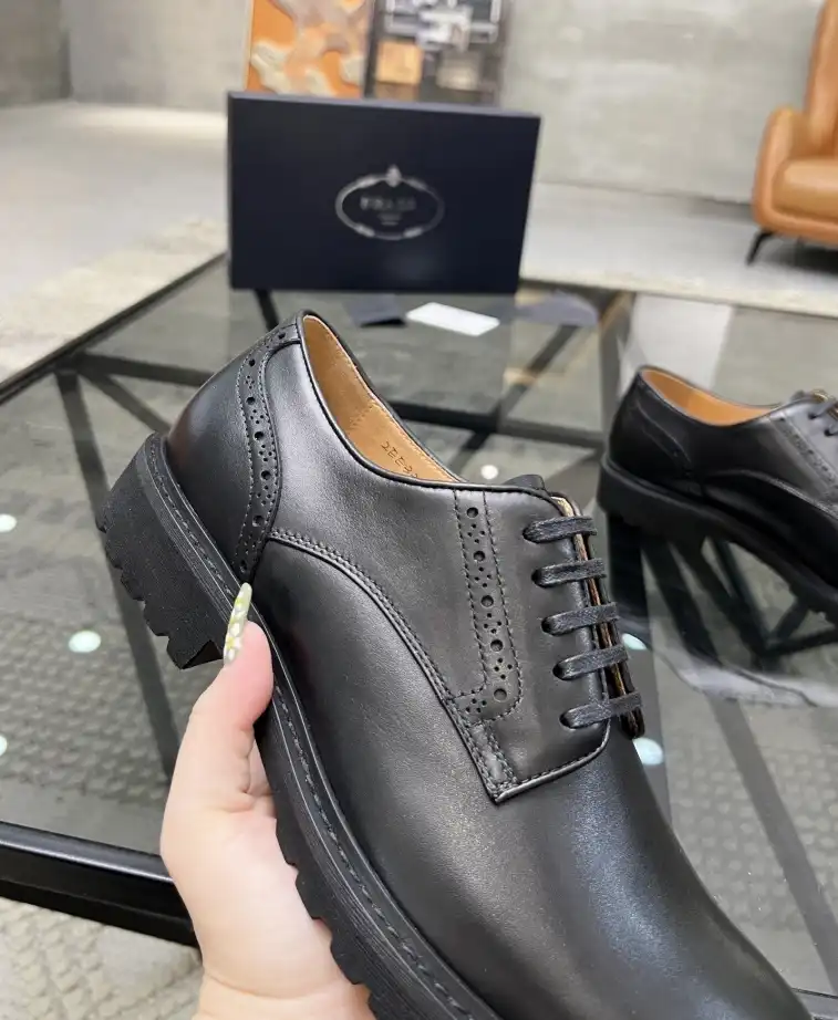 hype Prada Leather Shoes