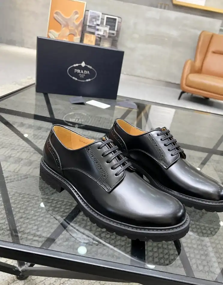 hype Prada Leather Shoes