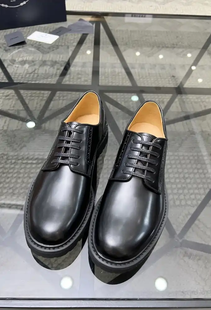 hype Prada Leather Shoes