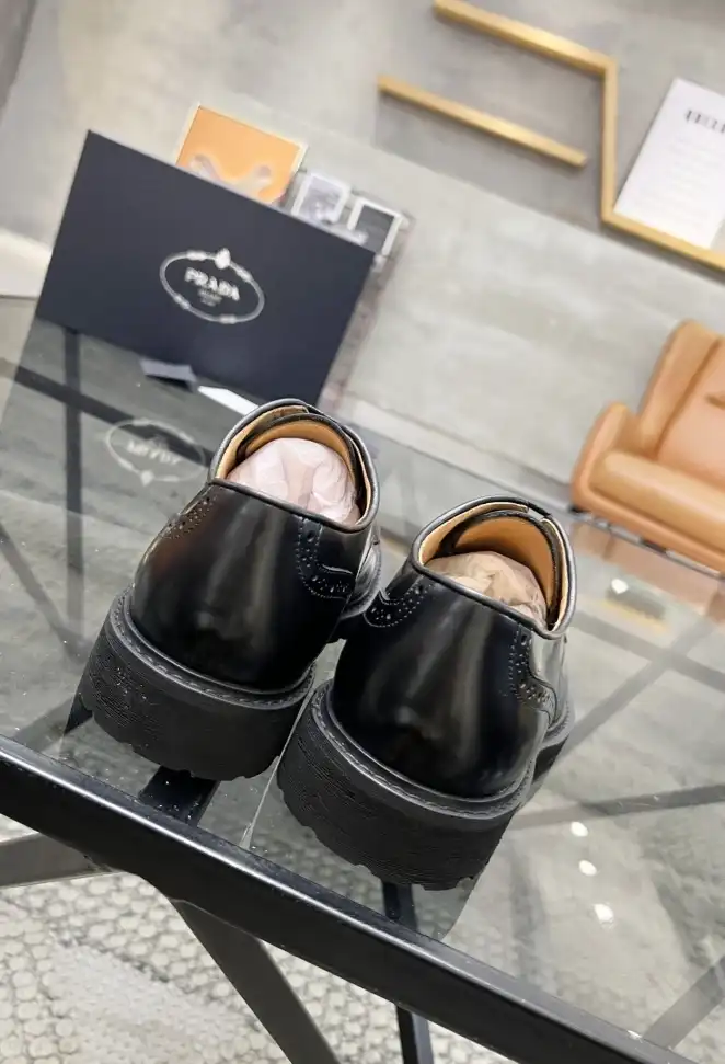 hype Prada Leather Shoes