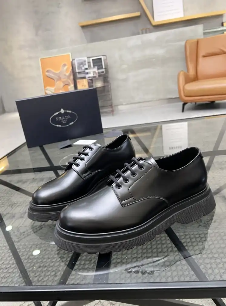 hype Prada Leather Shoes