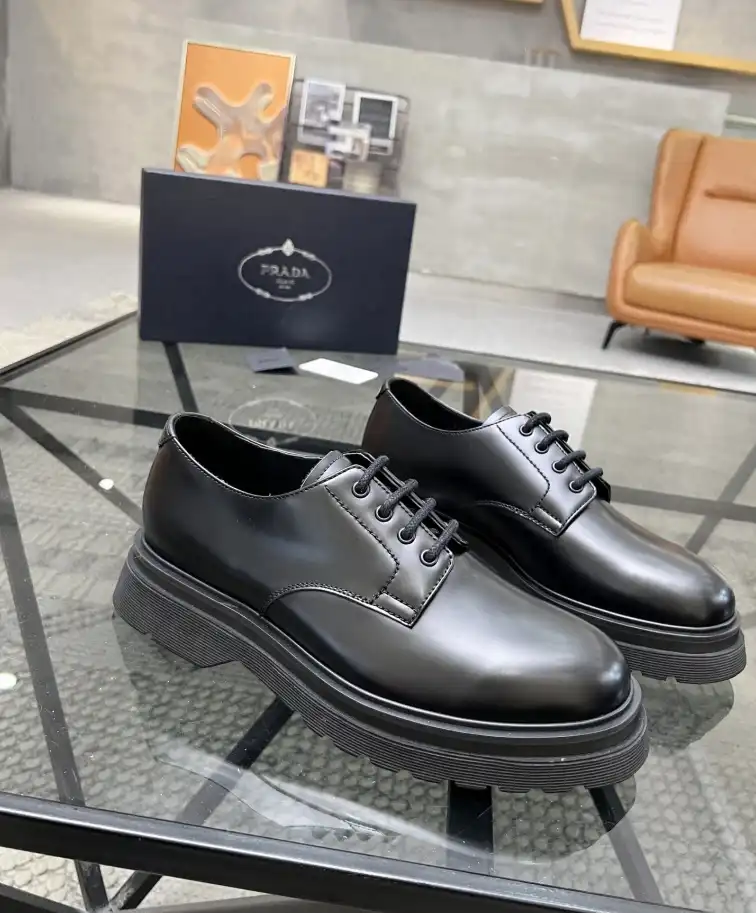 hype Prada Leather Shoes