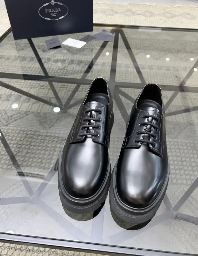 hype Prada Leather Shoes