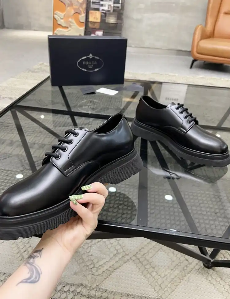 hype Prada Leather Shoes