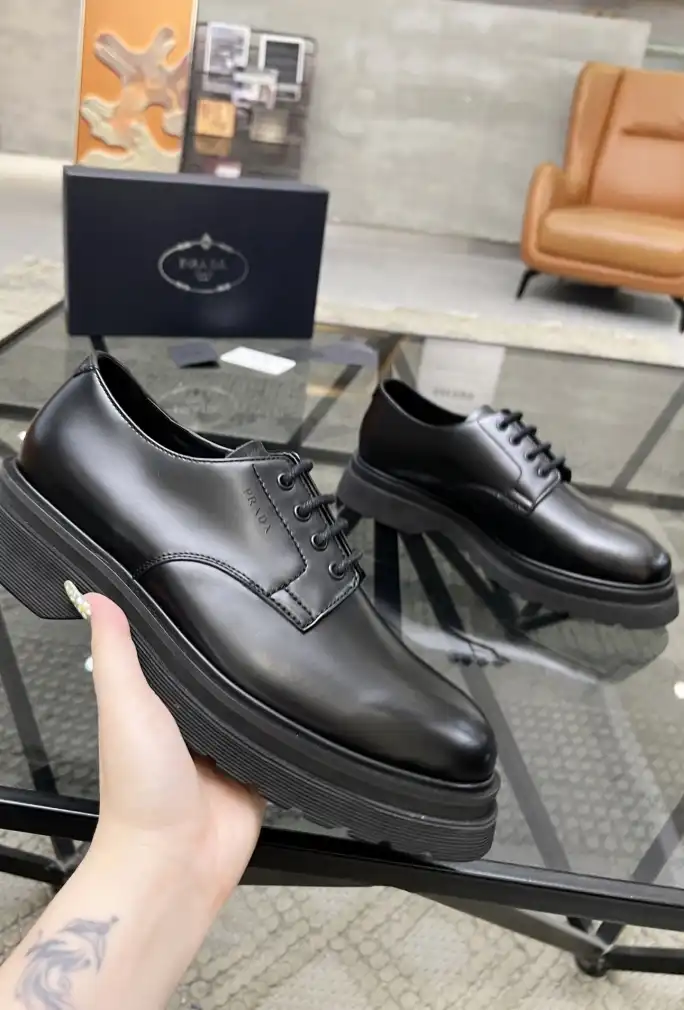 hype Prada Leather Shoes