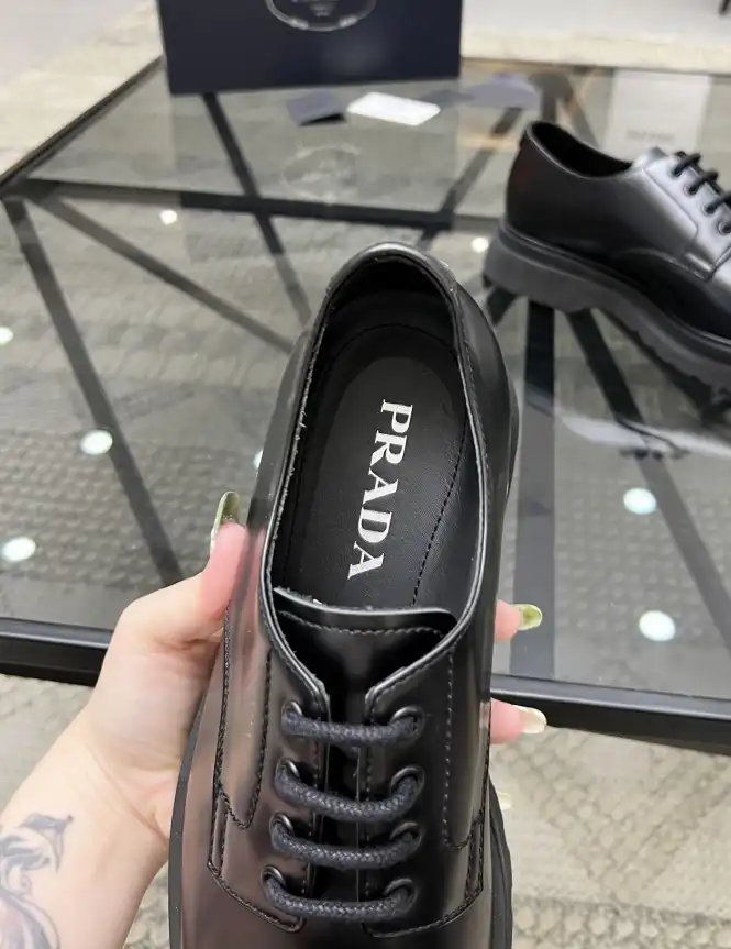 hype Prada Leather Shoes