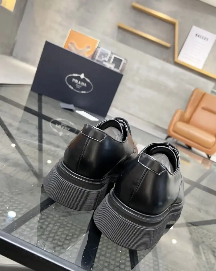 hype Prada Leather Shoes